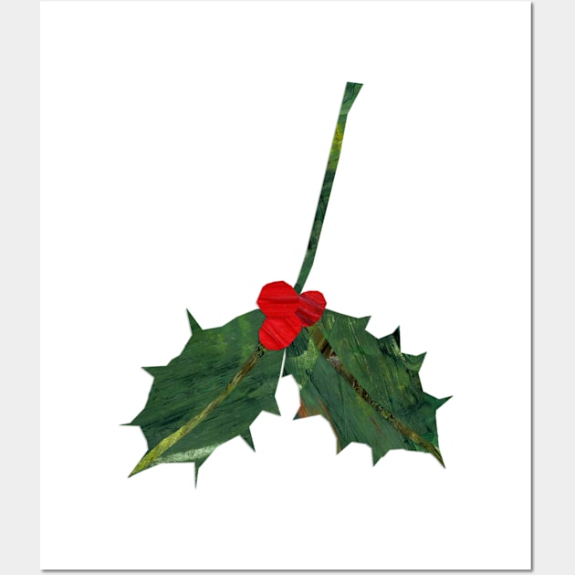 Holly sprig Wall Art by Babban Gaelg